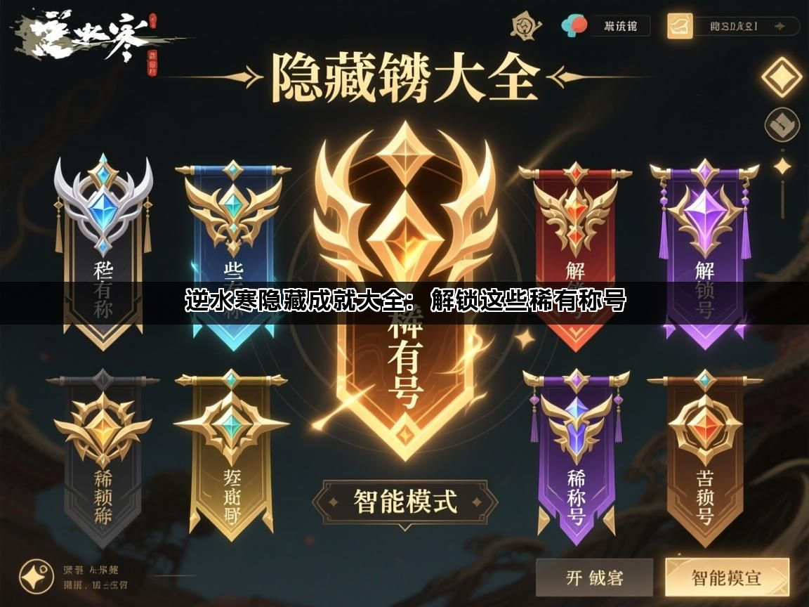 逆水寒隐藏成就大全：解锁这些稀有称号(图1)